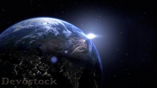 Devostock Planet Earth Globe Space HD