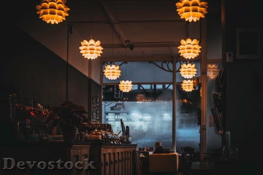 Devostock Restaurant Lights Lamps 77638 4K