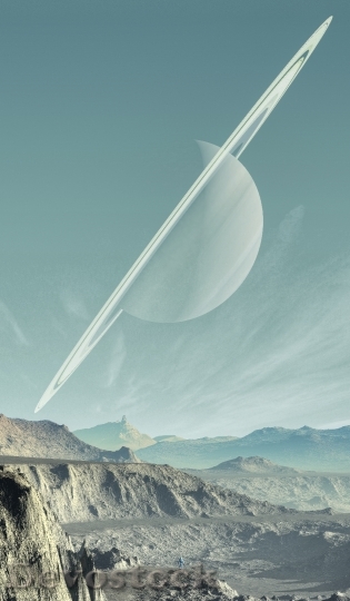 Devostock Saturn Landscape Planet Sky HD