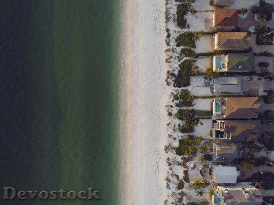 Devostock Sea Houses Beach 103404 4K