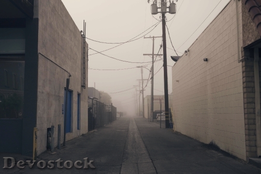 Devostock Smog Filled Back Alley HD