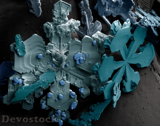 Devostock Snow Crystals Ice Ice HD