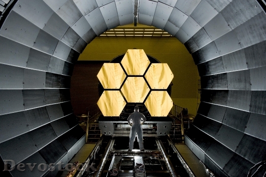 Devostock Space Telescope Mirror Segments HD