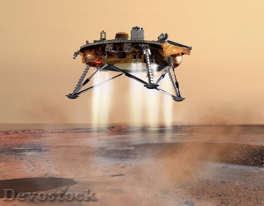 Devostock Spacecraft Landing Mars Probe HD