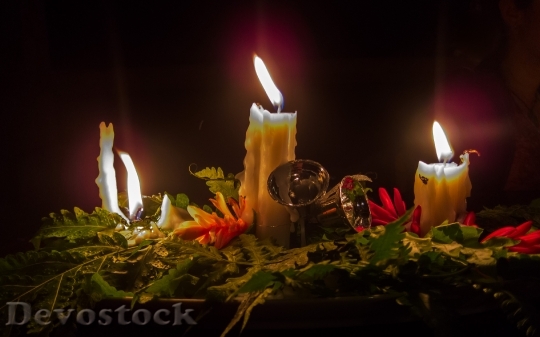 Devostock Christmas Candles