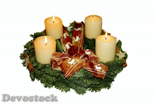 Devostock Advent Wreath Advent Christas 0 4K