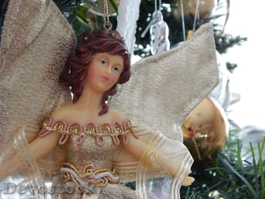 Devostock Angel Christmas Ornament Decortion 4K