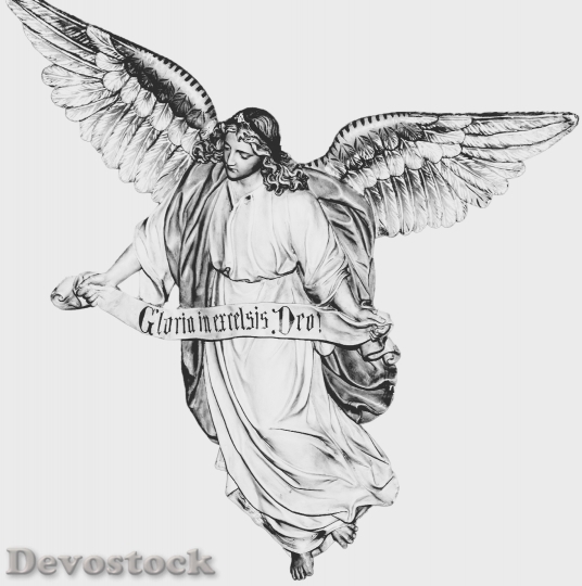Devostock Angel Crib Faith Chritmas 4K