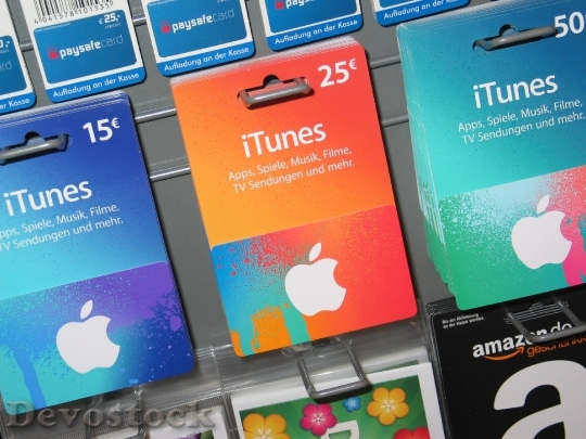 Devostock Apple Gift Cards Vouhers 4K