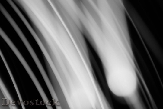 Devostock Black And White Lights Abstract 4K