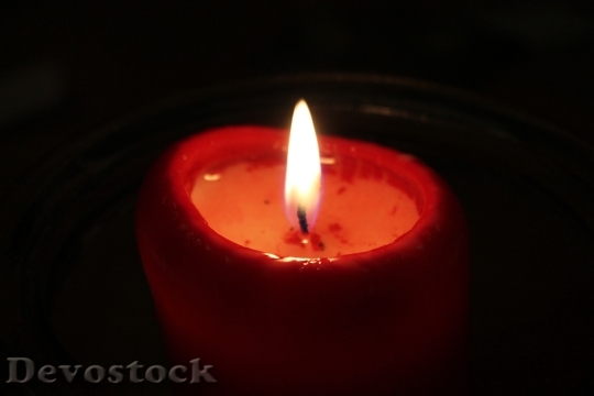 Devostock Candle Advent Light Chritmas 4K
