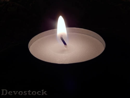 Devostock Candle Flame Christmas 55649 4K