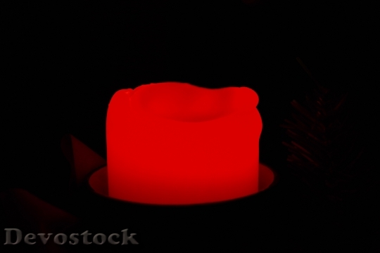 Devostock Candle Red Bright ax 1 4K