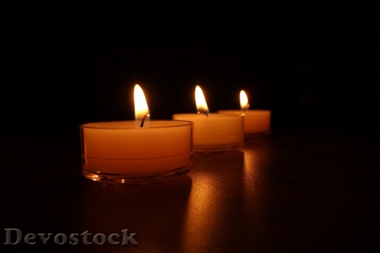 Devostock Candles Candlelight Ligh Wax 4K