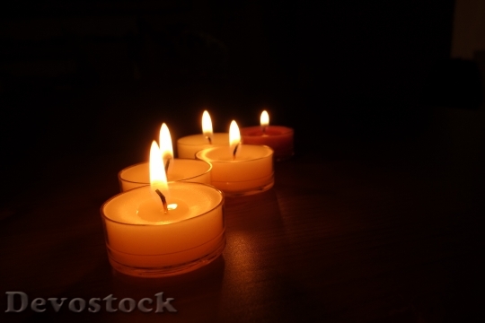 Devostock Candles Candlelight Light ax 4 4K