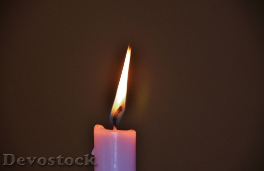 Devostock Candles Flame Christmas Arrangemnt 0 4K