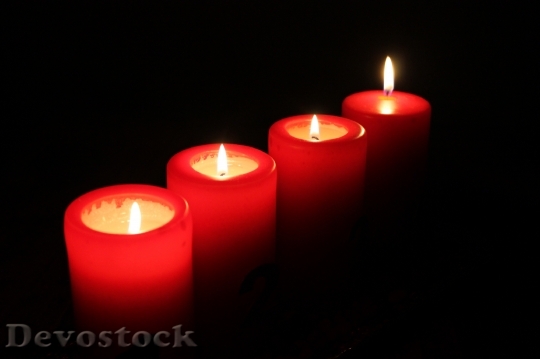 Devostock Candles Light Advent 61179 4K