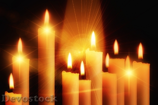 Devostock Candles Light Lights Evenng 0 4K