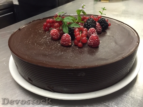 Devostock Chocolate Cake Dessert Chritmas 4K