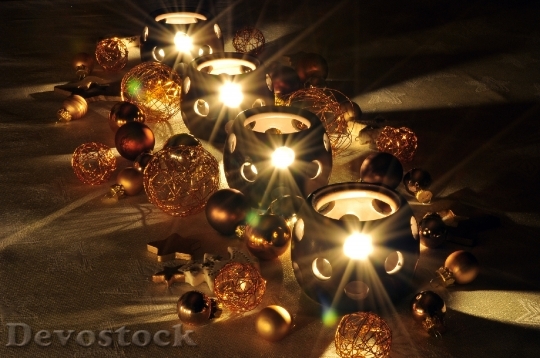 Devostock Christmas Advent Lighting Romntic 4K