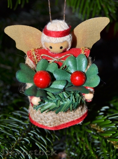 Devostock Christmas Angel Decoratio Fig 4K