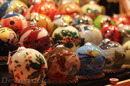 Devostock Christmas Balls Decoration 108117 4K