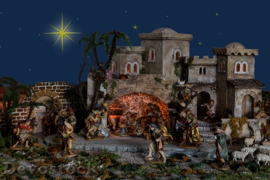 Devostock Christmas Bethlehem Crib 54274 4K
