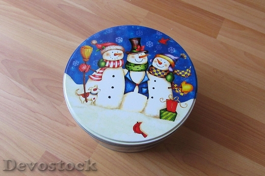Devostock Christmas Box Cooki Jar 4K