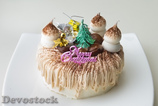 Devostock Christmas Cake Mont lanc 4K