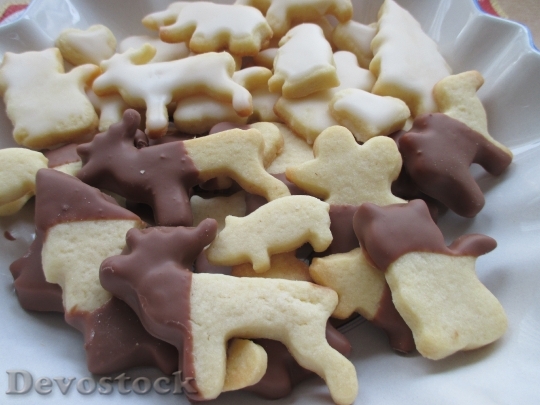 Devostock Christmas Cookies Cookie Pasries 4K