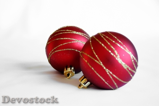 Devostock Christmas Decorations Ball Red 4K