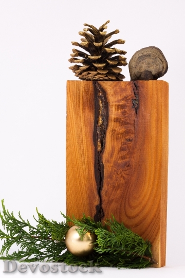 Devostock Christmas Decorations Cypress Banch 4K