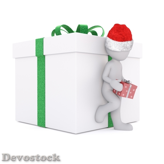 Devostock Christmas Gift Greeting Crd 4 4K