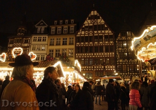 Devostock Christmas Market Frankfurt Chritmas 4K