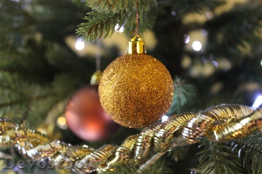 Devostock Christmas Ornament Holiday 38497 4K