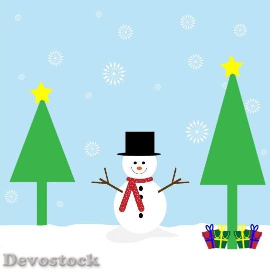 Devostock Christmas Tree Appique 4K