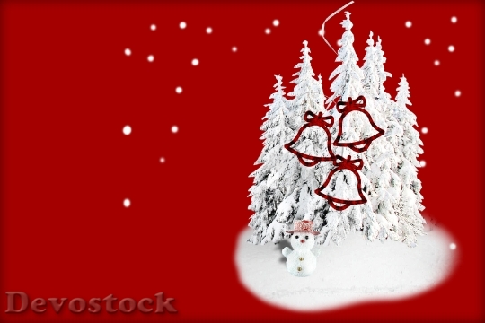 Devostock Christmas Tree Card Modrn 1 4K