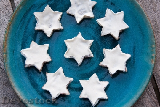 Devostock Cinnamon Stars Christmas Cookies 0 4K