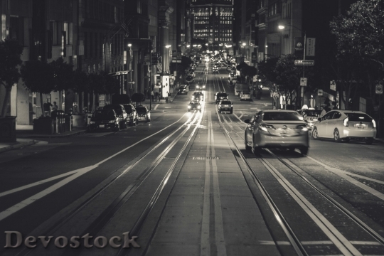 Devostock City Cars Traffic Lights 4K