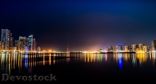 Devostock City Lights Night77153 4K