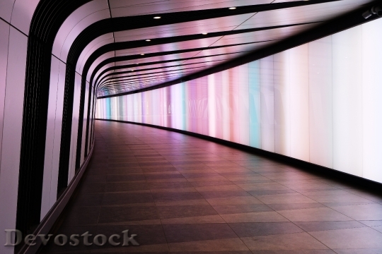 Devostock City Lights Tunnel 102849 4K