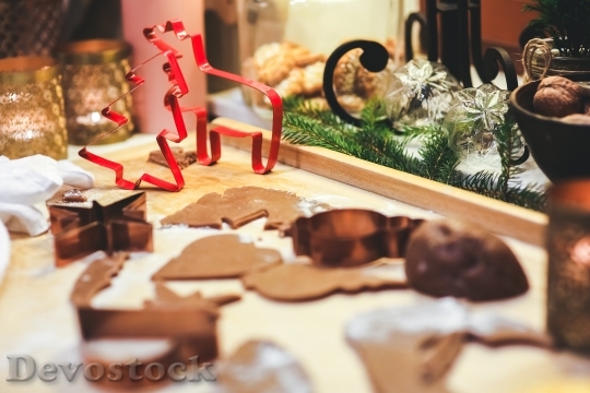 Devostock Cookies Christmas Xmas Bing 4K
