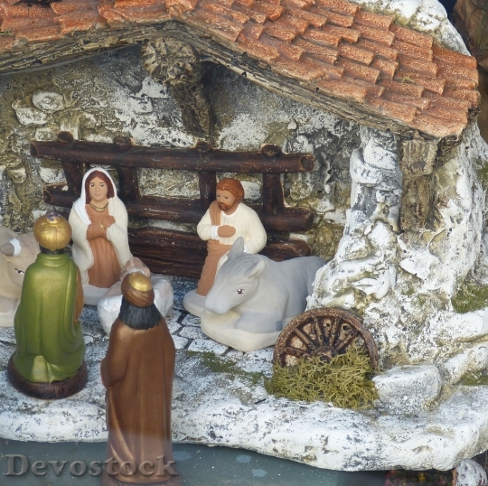 Devostock Crib Christmas Nativity Scne 0 4K
