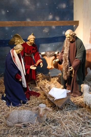 Devostock Crib Christmas Nativity Scne 1 4K