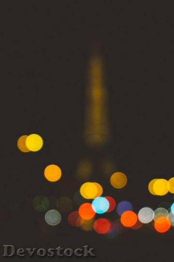 Devostock Eiffel Tower Lights Night 191293 4K