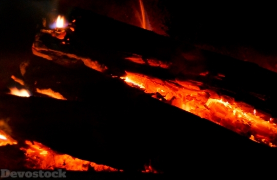 Devostock Fire Wood Fireplace Chritmas 4K