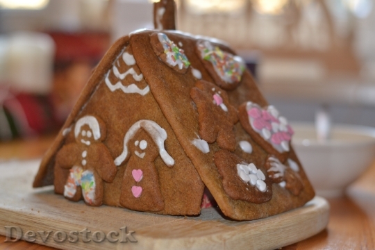 Devostock Gingerbread House Christmas 50954 4K