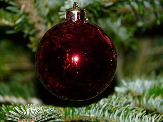 Devostock Glass Ball Christmas Chritmas 4K