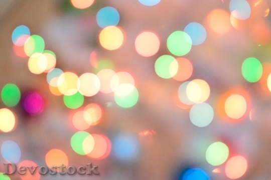 Devostock Holiday Lights Abstract 55377 4K