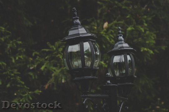 Devostock Landscape Lights Dark 04810 4K